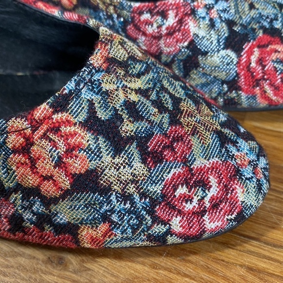 L’Intervalle Floral Tapestry High Heel Block Heel Round Toe Size 37 - Picture 6 of 10